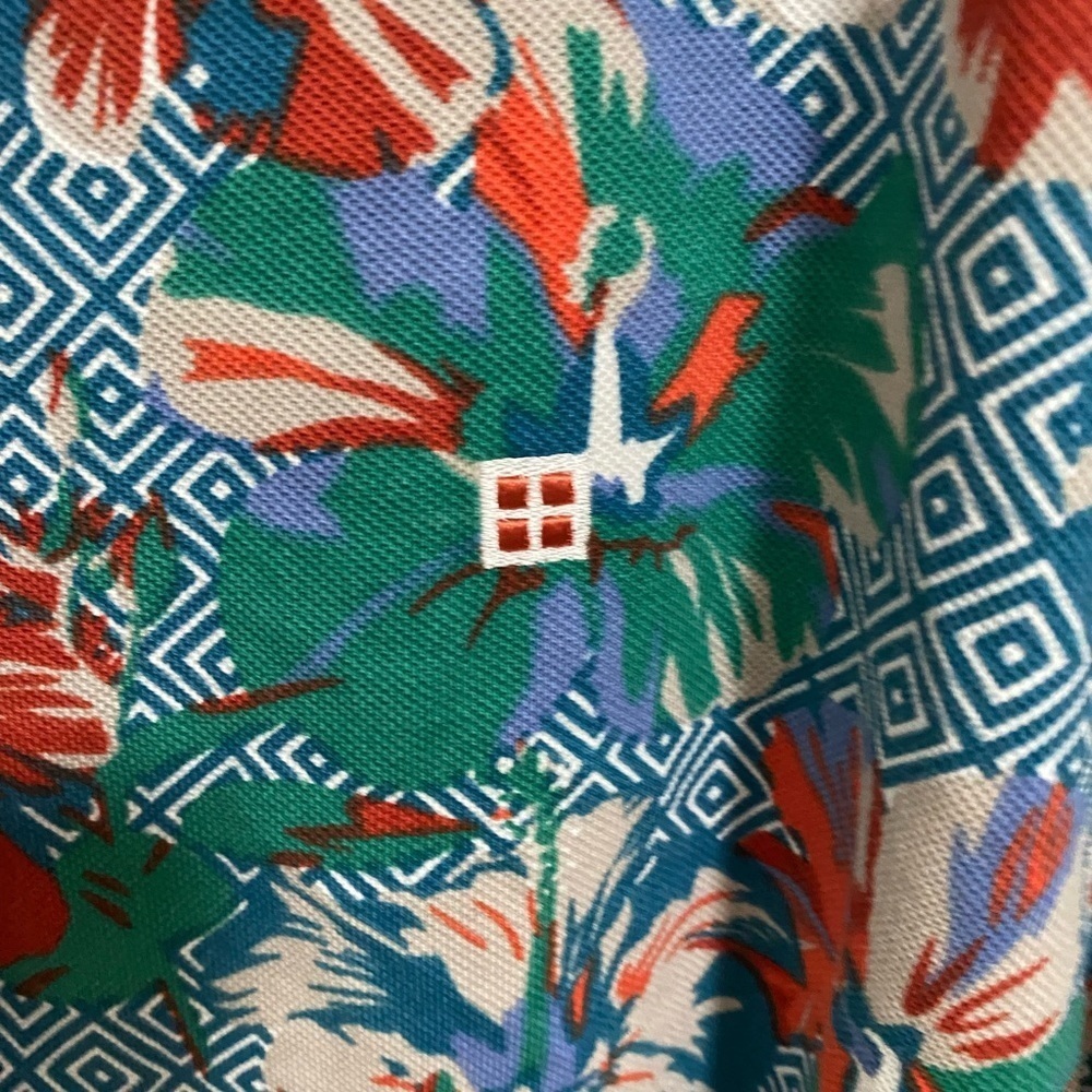 NWT AV VA Kiremit  Floral Polo Shirt Size XXL - Picture 8 of 10